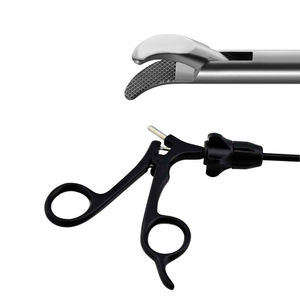 Pinzas de Sujeción de Agujas Curvas Laparoscópicas, Herramienta Quirúrgica Manual de Acero Inoxidable, para Mano Izquierda o Derecha, Cirugía Mínimamente Invasiva - Product Image 1