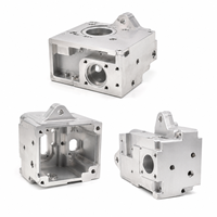 Boîtier de capteur en aluminium 7075 usiné CNC 5 axes avec géométrie complexe pour l'automatisation industrielle