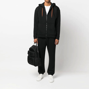 Sweat à capuche zippé Hip Hop pour homme, style décontracté, hiver, 100% coton molletonné, streetwear personnalisable, qualité économique. - Product Image 3