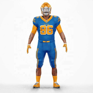 Nouveaux uniformes de football américain décontractés personnalisés avec coupe ajustée en polyester et logo sur mesure - Product Image 1