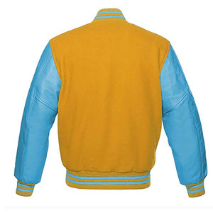 Wholesale Custom Size Men <b>Leather</b> Sleeve Letterman <b>Jacket</b> For Sale Casual Outdoor Wear <b>Winter</b> <b>Jacket</b> - Product Image 3