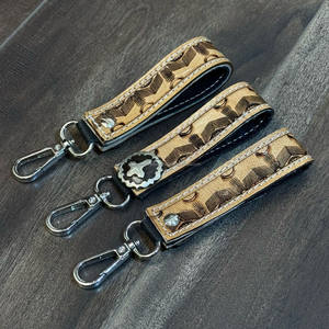 พวงกุญแจหนังวัวแท้สำหรับผู้หญิงพวงกุญแจปรับแต่งได้ใหม่ - Product Image 5