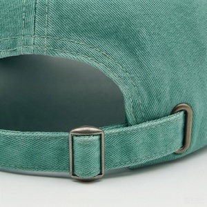 Gorra de Béisbol Verde Menta de 6 Paneles, Ajustable, de Algodón, Unisex, Casual, para Primavera/Verano, Color Sólido - Product Image 6