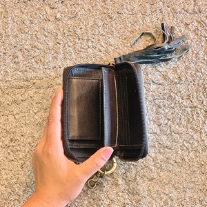 2026 New Fashion Vintage Hand Tooled Florals Carved On Genuine Leather <b>RFID</b> <b>Blocking</b> Waterproof Zipper Card Holder <b>Wallet</b> Luxury - Product Image 2