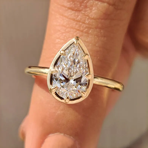 Bague en argent 925 de qualité supérieure, élégante et vintage, avec moissanite, pour femme, bijoux de luxe, cadeau de mariage ou de fiançailles disponible - Product Image 1