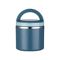 Boîte à lunch universelle en acier inoxydable pour les employés de bureau Boîte à lunch à double poignée scellée à une couche Boîte à bento portable pour tasse à soupe