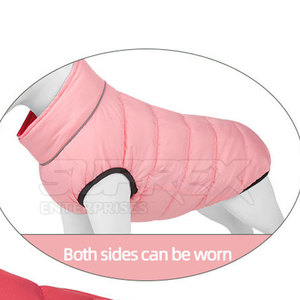 Veste légère et moderne en polyester et coton pour petits chiens et chats, tissu doux et confortable, idéale pour les sorties hivernales - Product Image 3