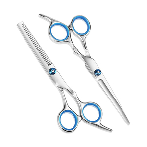 Tijeras Profesionales de Alta Calidad para Cortar Cabello Liso, Herramienta de Peluquería, Punta Recta, Acero Inoxidable, Ajustables, con Agarre de Plástico - Product Image 4