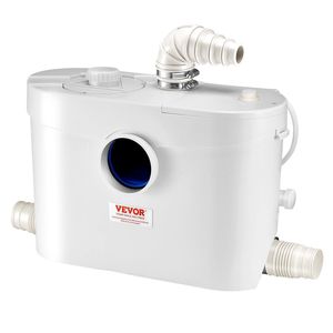 900W Macerator <b>Pump</b> with 48 GPM Flow 40 Ft/12 m Head Sewerage Toilet Water Inlet 4 for <b>Waste</b> Water Disposal Laundry Appliances - Product Image 1