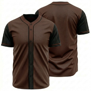 T-shirts de baseball sublimés à dégradé de couleurs, broderie personnalisée, uniforme sportif, maillot de baseball personnalisé pour hommes et garçons - Product Image 2