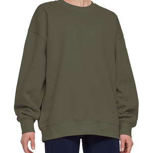 Ropa de Mujer Otoño e Invierno, Sudadera Casual de Color Sólido con Abertura Lateral, Tops de Manga Larga, Sudadera con Capucha para Mujer, Venta al por Mayor - Product Image 5