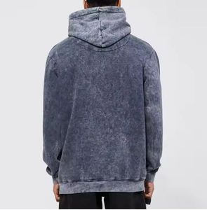 เสื้อฮู้ดดี้ผู้ชายแบบสวมหัว ล้างสีสไตล์วินเทจ ดีไซน์ใหม่ รับผลิตตามสั่งพร้อมปักโลโก้ ขายส่ง สำหรับเด็กผู้ชาย - Product Image 4