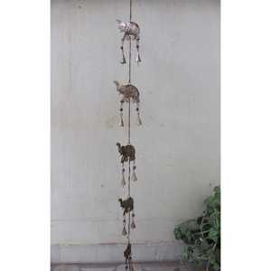 Classic Elephant Iron Rustic <b>Bell</b> with Strong Metal Construction for Outdoor Decoration and Animal Identification Use for Export - Product Image 3