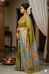 Bishnupuri Pure Silk Saree - Product Image 3