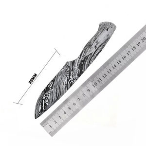 Burraq DIY OEM มีดเหล็กดามัสกัสแบบทำมือใบมีดแบบอเนกประสงค์พร้อมของขวัญที่สมบูรณ์แบบสำหรับการใช้งานกลางแจ้ง - Product Image 5