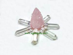 Pyramides énergétiques en cristal d'œil de tigre, générateurs d'énergie, chakra, guérison Reiki, pierres précieuses naturelles, entièrement faites à la main - Product Image 5