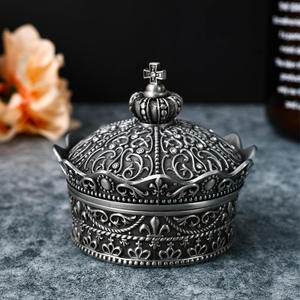 Designer Metal <b>Storage</b> <b>Box</b> with Carved Design and Custom Shape Premium Decorative Accent by Tradebyd - Product Image 6