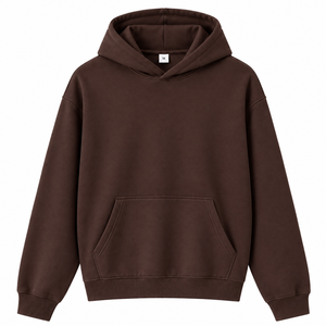 Sudadera con Capucha para Mujer, Color Sólido, 100% Algodón Tejido, Ropa Casual Transpirable con Bolsillos, Corte Regular, Estilo Otoñal - Product Image 3