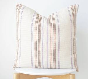 Housse de coussin en coton rayé style bohème pour la décoration du canapé, housse de coussin en coton rayé bohème, taie d'oreiller décorative, faite à la main - Product Image 4