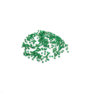 Émeraudes zambiennes naturelles, rondes calibrées de 3 mm, cabochons naturels en émeraude pour la création de bijoux, prêts à l'emploi - Product Image 3