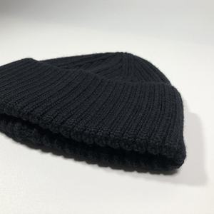Unisex Folded Cuff <b>Beanie</b> Hat Ribbed Knit Winter Cap Soft Warm Casual Streetwear Headwear Accessory - Product Image 2
