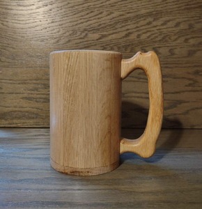 Rustic Japanese Style Wooden Coffee Beer Mug Handmade Sustainable Wood Cup Decorative Gift <b>Drinkware</b> - Product Image 1
