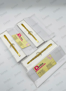 Precio al por mayor: Empujador de cutículas con acabado de plasma dorado, de doble punta, en forma de cuchara, para eliminar piel muerta, herramienta de manicura. - Product Image 6