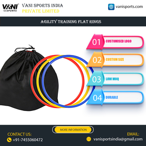 Ensemble d'anneaux d'entraînement d'agilité de qualité supérieure, anneaux plats pour l'entraînement de la vitesse et de la technique au football, au soccer et aux sports de fitness - Product Image 5