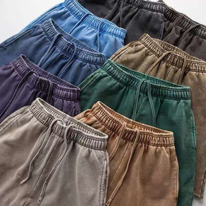 Customized Logo 100% Cotton <b>Canvas</b> Men's Breathable Windproof Sweat Shorts Casual Fitness Active Wear Athletic Elastic Waist - Product Image 5