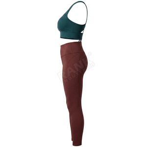 Ensemble de yoga pour femmes, vêtements de sport respirants et extensibles, leggings taille haute et soutien-gorge de sport pour la salle de sport, l'entraînement et le fitness - Product Image 3