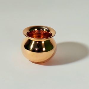 Copper Lota Water Pot Classic Design 250ml Minimalist Drinkware <b>Bottle</b> Customized Drinking Includes <b>Cleaning</b> <b>Brush</b> Lids - Product Image 1