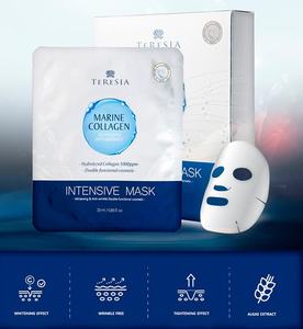 TERESIA มิเนอรัล อินเทนซีฟ ชีท มาส์ก คอลลาเจน สาหร่ายทะเล บำรุงผิวให้กระจ่างใส บำรุงผิวให้ชุ่มชื้น ต่อต้านริ้วรอย คิวปรา - Product Image 3