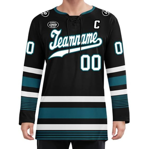 Maillot de hockey sur glace personnalisé, fournisseur OEM, vente en gros aux États-Unis, uniforme de hockey d'équipe personnalisé, broderie de logo, vêtements de sport en gros, 100% rapide - Product Image 5