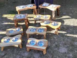 ชามอาหารสุนัขไม้มะม่วงแบบเรียบง่ายจาก Hs Husnain Crafts พร้อมขอบเปลือกไม้ธรรมชาติ ขัดเงา เป็นมิตรกับสิ่งแวดล้อม - Product Image 6