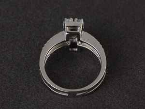 แหวนอะความารีนธรรมชาติ แหวนพลอยสีน้ำเงิน แหวนหมั้น แหวนประจำเดือนมีนาคม เครื่องประดับออกแบบตามสั่ง - Product Image 4