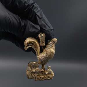 Colgante de Moissanita Personalizado con Diseño de Gallo de Dibujos Animados Estilo Hip Hop, Chapado en Oro Único sobre Plata 925, para Joyería Fina, Colgantes y Dijes - Product Image 3