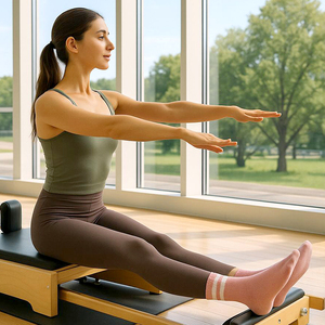 Chaussettes de yoga et de pilates pour femmes fabriquées en Corée KJ2 - Product Image 1