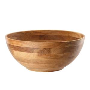 Tazón de Madera de Acacia para Servir y Almacenar Ensaladas de Frutas, Estilo Moderno, Decorativo, Redondeado y Duradero - Product Image 2