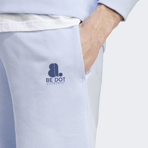 Pantalones Cortos Bermuda para Hombre BE DOT, Color Azul Claro Sólido, Cintura Media, Cierre Elástico, Estilo Casual, Logotipo Bordado, Tejido de Punto - Product Image 6