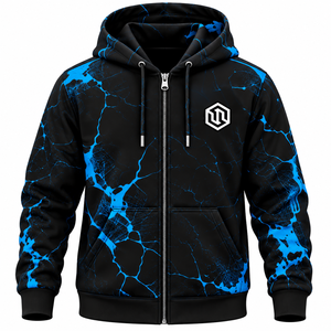 SUPERIOR INTERNATIONAL Men's <b>Full</b> <b>Zip</b> <b>Hoodie</b> Black Gray Casual Jacket Front Logo Side Pockets 100% Cotton Winter Outdoor Apparel - Product Image 1