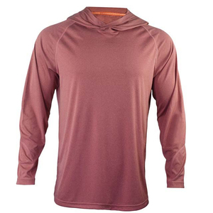 Sweat à capuche à manches longues pour homme UPF 50 Séchage rapide Couleur unie Vêtements de pêche Pull-over Chemise Adulte 100% polyester - Product Image 4