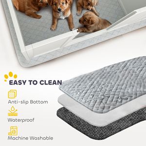 Cuccia per Cani Regolabile 244x119x48 cm con Design a Due Stanze, Tappetino Lavabile per Cani di Taglia Grande, Mobili per Animali Domestici - Product Image 5