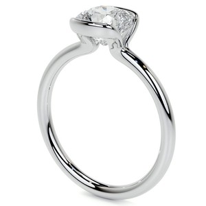 Bague en Moissanite en Argent Sterling 925 Plaqué Or 18K, Coupe Coussin, Luxe, pour Fiançailles, Mariage, Anniversaire, Cadeau, Promesse, Solitaire - Product Image 2