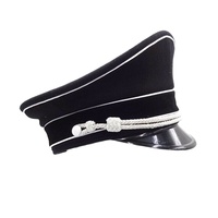 Gorras de Visera Alemanas de la Segunda Guerra Mundial, Ajustables, de Alta Calidad, con Logotipo Personalizado, 100% Lana, para las Cuatro Estaciones
