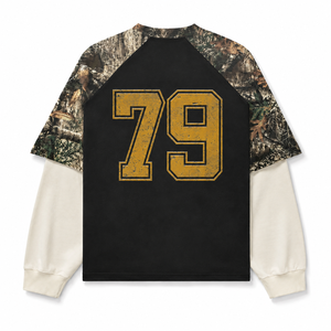 Sudadera Deportiva de Invierno Personalizada para Hombre, Cuello en V, Tejida, Corte Holgado, Manga Larga Raglán, Diseño de Dibujos Animados, Transpirable - Product Image 2