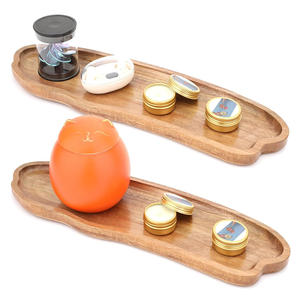 ถาดไม้อะคาเซียรูปทรงเมฆจานตกแต่งสำหรับเสิร์ฟอาหารขนมของหวานบนโต๊ะกาแฟห้องครัวหรือห้องนั่งเล่นตกแต่งใช้ตกแต่ง - Product Image 2