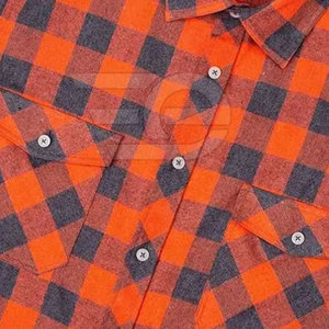 เสื้อเชิ้ตผ้าแฟลนเนลแขนยาวสำหรับผู้ชาย สวมใส่สบาย ผ้าฝ้ายเนื้อนุ่ม ลายตาราง ติดกระดุม ใส่ได้ทั้งลำลองและทำงาน ทันสมัย เหมาะกับกิจกรรมกลางแจ้ง - Product Image 3