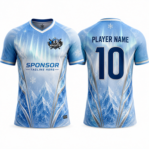 Camiseta de Fútbol Personalizada de Moda al por Mayor, Poliéster de Alta Densidad, Ventilación, Control de Humedad, Suave, Elástica, Calidad Deportiva - Product Image 1