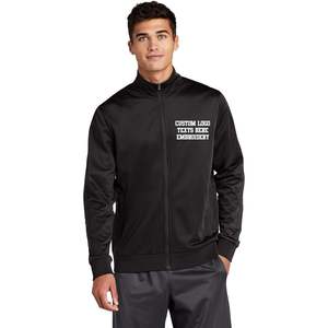 Chaquetas deportivas de gimnasio Jst94 para hombre 2025 logotipo de texto personalizable bordado PU chaqueta de chándal Reversible College XS ODM recubierto - Product Image 1