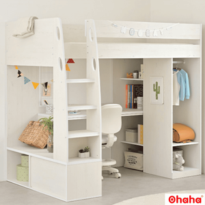 Cama litera inteligente Ohaha con armario y escritorio - GTTM021 - Product Image 1